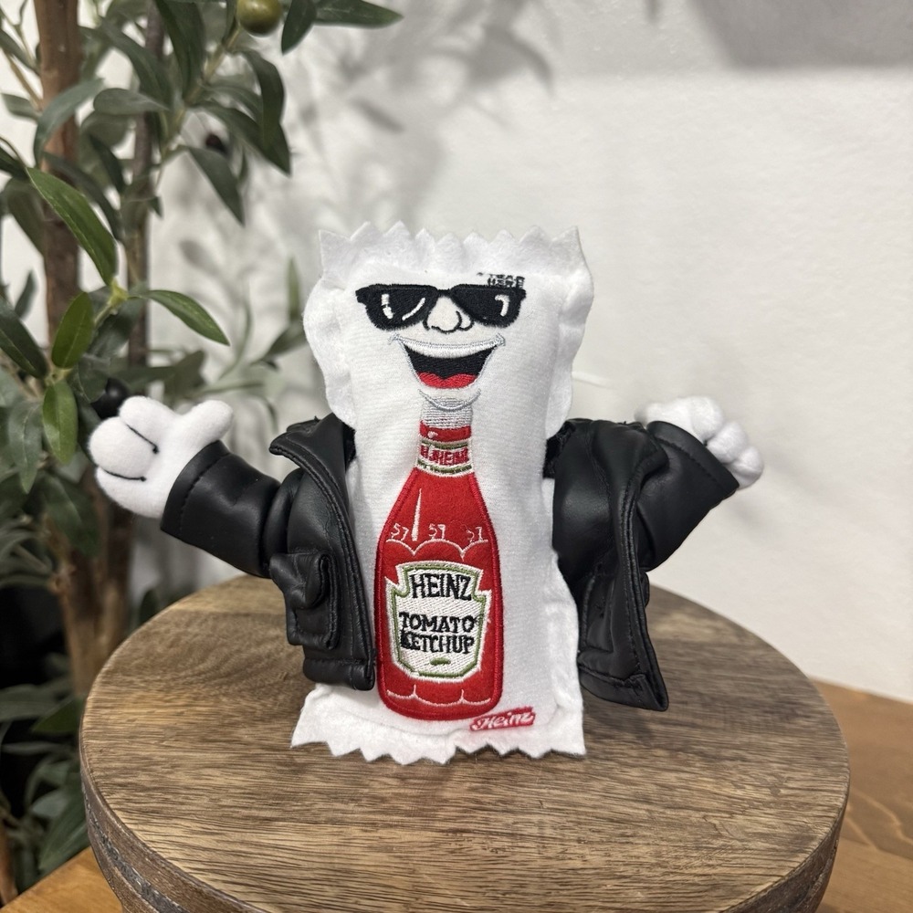 Heinz Leader of the Packets Leather Plush Ketchup Packet Limited Edition Promo